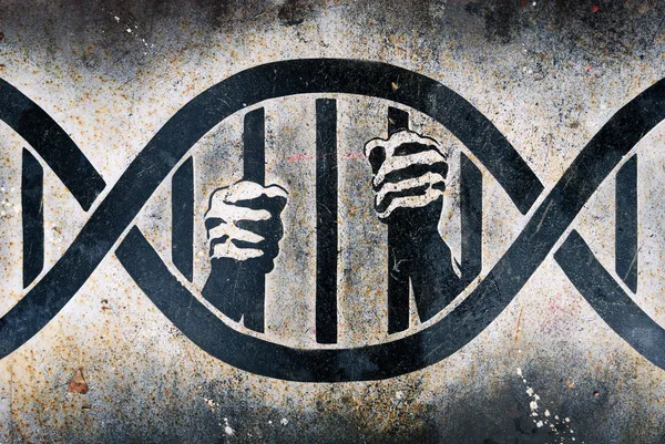 Encarcelado en jaula de ADN — Foto de Stock