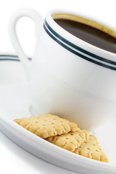 Pausa caffè con biscotti — Foto Stock
