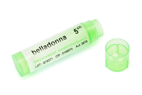 Green homeopathy tube — Stock Photo, Image