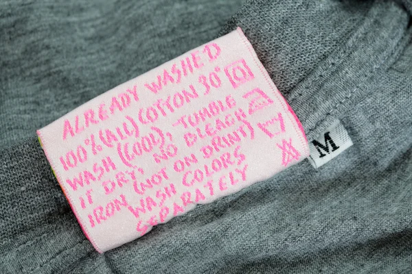 Clothing label tag — Stockfoto
