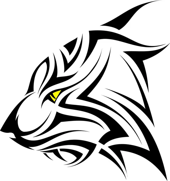 Tatouage vectoriel de tigre — Image vectorielle
