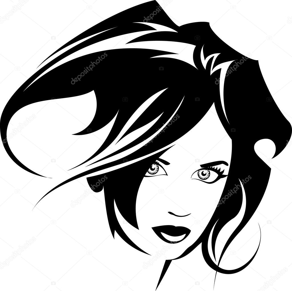 Vector gorgeous girl — Stock Vector © Dmitrytime #2134102