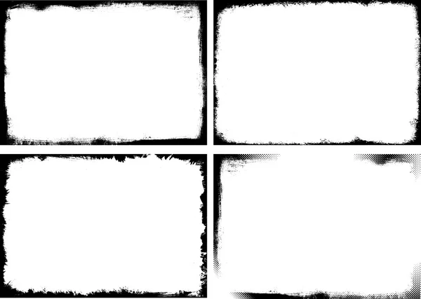 Комплект из 4 решеток — стоковый вектор