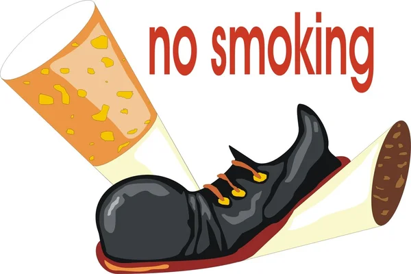 Kein Rauchverbot-Konzept — Stockvektor