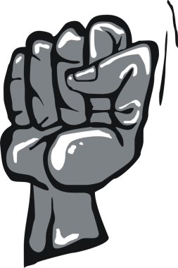 Squeezed fist clipart