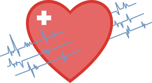 Ilustración de monitoreo cardíaco Acg Ilustraciones de stock libres de derechos