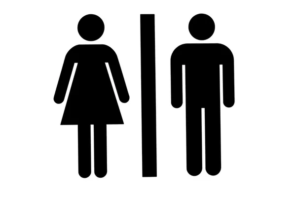 Ikony łazienką/WC — Zdjęcie stockowe