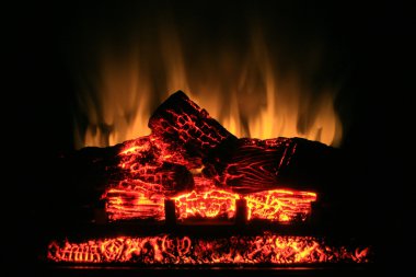 Fireplace glow. clipart