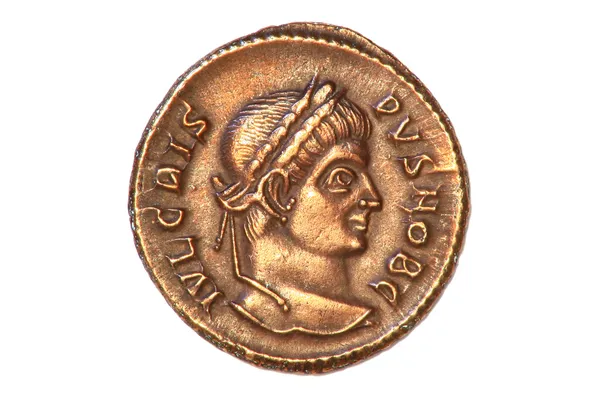 Antika romerska mynt Royaltyfria Stockfoton