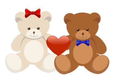 Two bears clipart