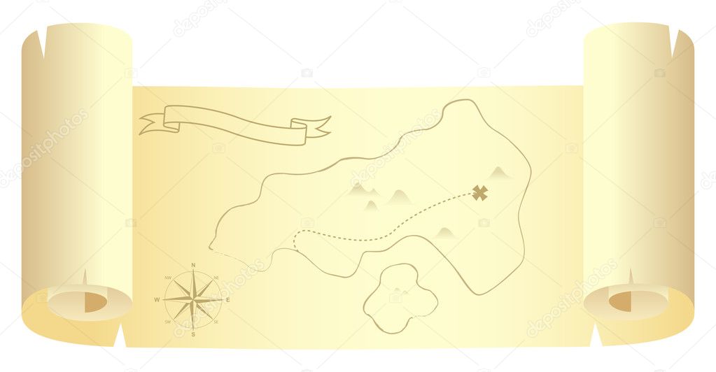 Treasure island map