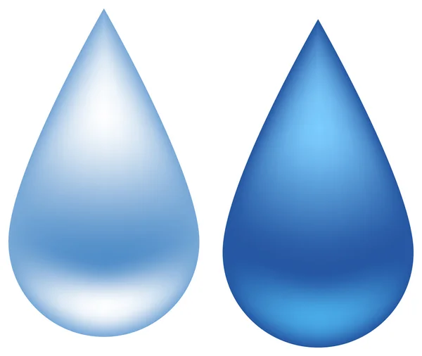 Δύο σταγόνες νερό — Διανυσματικό Αρχείο