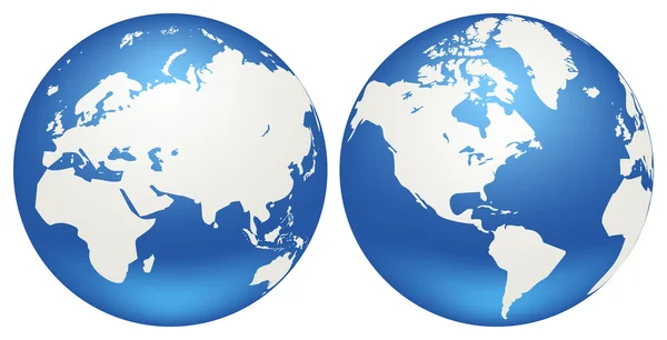 Globes van aarde — Stockvector