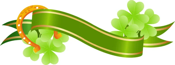 Bannière de la Saint Patrick — Image vectorielle
