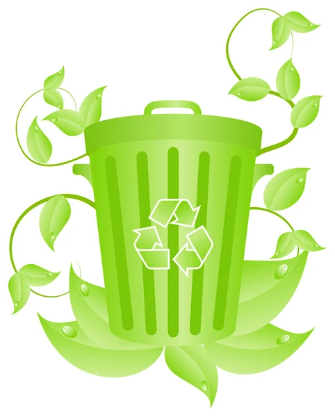 Ecorecycling consepto — Vector de stock