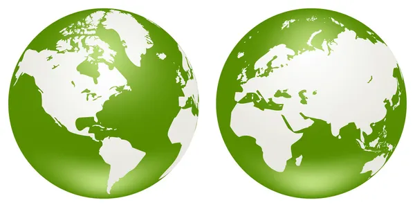 地球 globes — 图库矢量图片