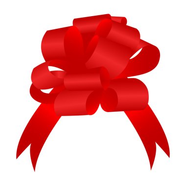 Red bow clipart