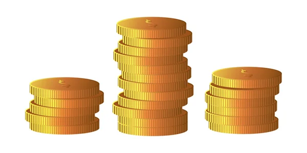 stock vector Gold coins