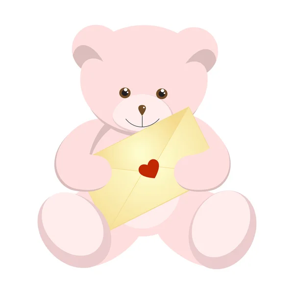 Ροζ αρκουδάκι — Διανυσματικό Αρχείο
