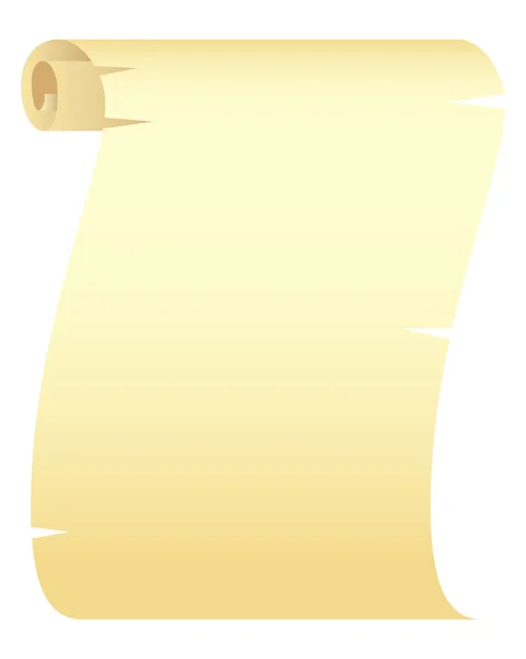 Blank Paper Scroll — Stock Vector
