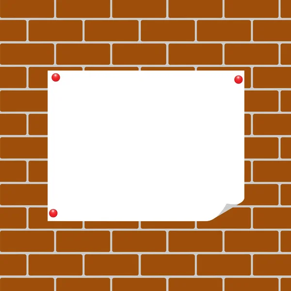Muro di mattoni — Vettoriale Stock
