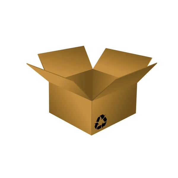 Картонна коробка — стоковий вектор