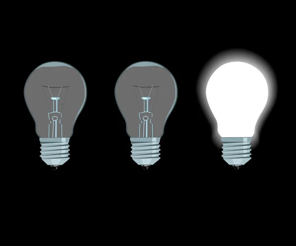 Lampes électriques — Image vectorielle