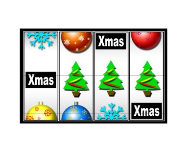 Christmas casino clipart