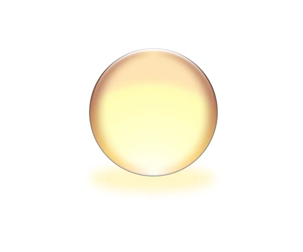 3d esfera amarilla —  Fotos de Stock