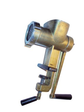 Old manual meat grinder clipart