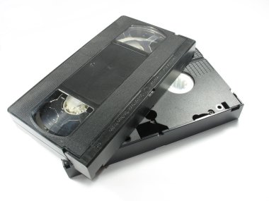 eski video cassete izole