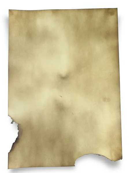 Старый бумажный фон с обожженными краями — стоковое фото