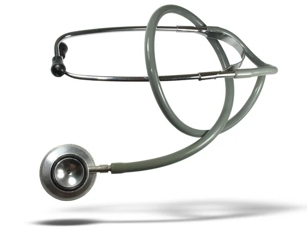 stock image Medical stethoscope with shadow isolated