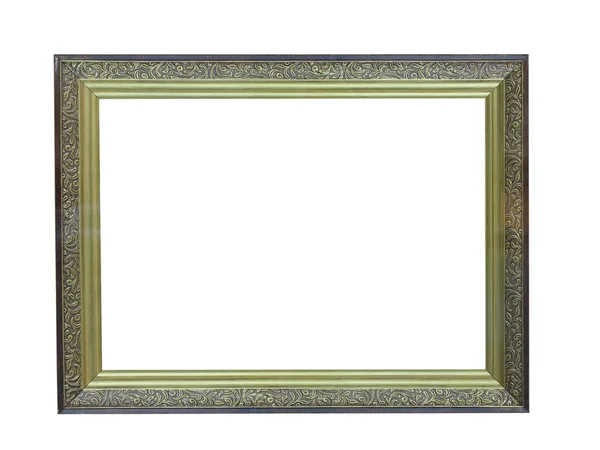 Old antique wooden picture frame — Stock Photo, Image