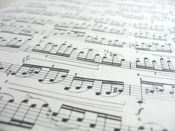 Close-up musical notes — Stock Photo, Image