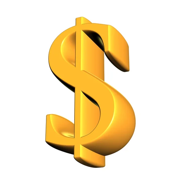 3D dolar simgesi — Stok fotoğraf