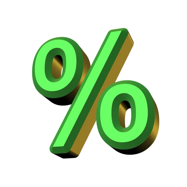 3d% -Zeichen — Stockfoto