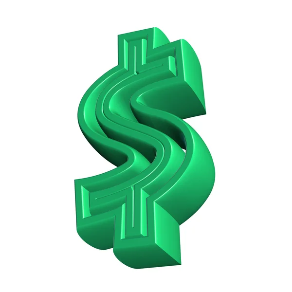 3D σύμβολο dollar — Φωτογραφία Αρχείου