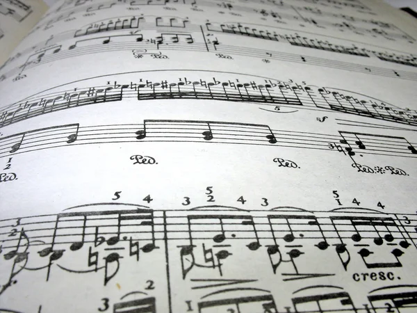 Close-Up notas musicais — Fotografia de Stock