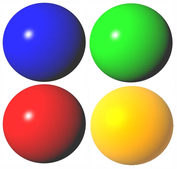 Esferas abstractas de colores — Foto de Stock