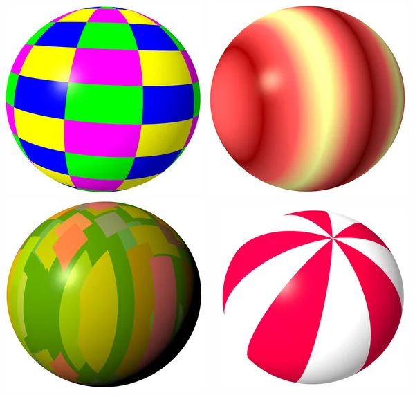 Colored abstract spheres — Stock Photo, Image