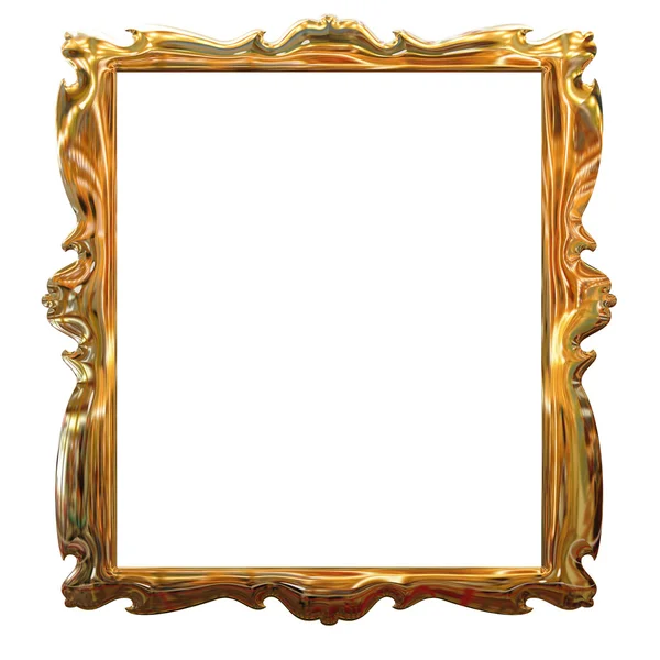 Cuadro marco de oro con patrón — Foto de Stock