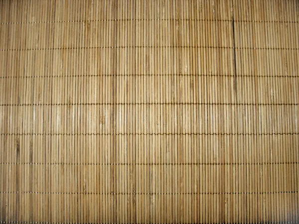 Stuoia di paglia bastone di bambù — Foto Stock