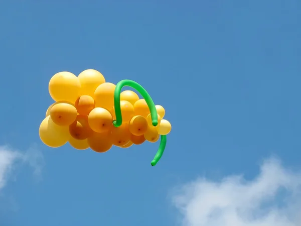 Eerstelingsgarve van ballonnen in de vorm van druiven — Stockfoto