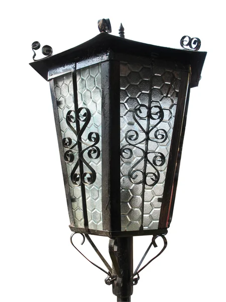 Lámpara de farol de calle de la ciudad vieja aislada —  Fotos de Stock