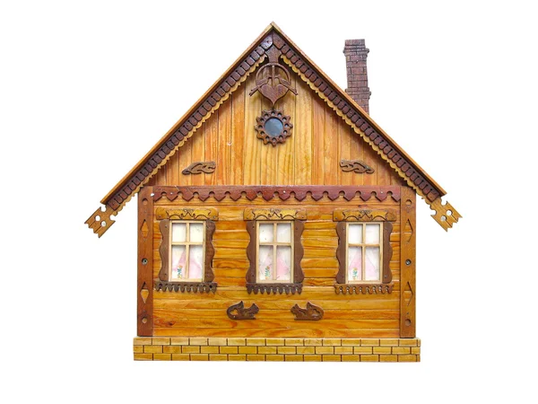 Casa in legno concetto immobiliare — Foto Stock