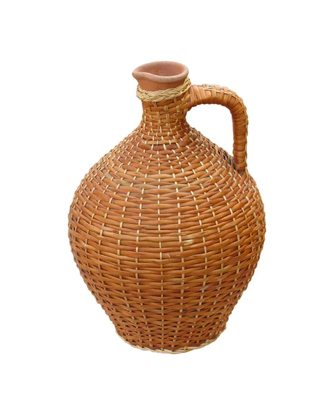 Терракотовая глиняная ваза — стоковое фото