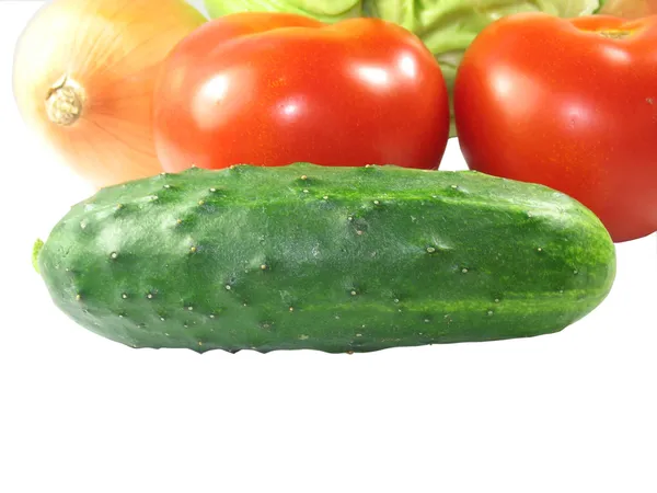 Set of different vegetables isolated — Stock Photo, Image