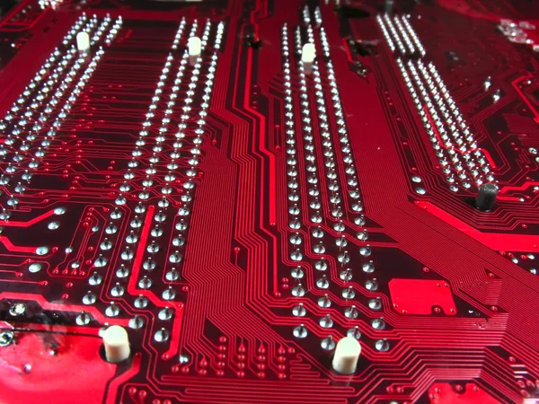 Close-up van computer circuit board — Stockfoto