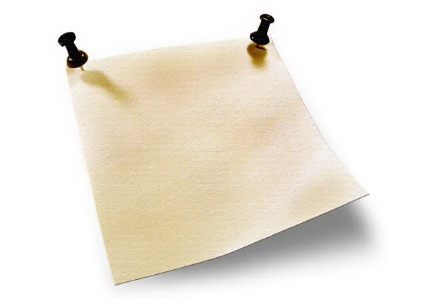Old piece of notice paper with space — Stock Photo, Image